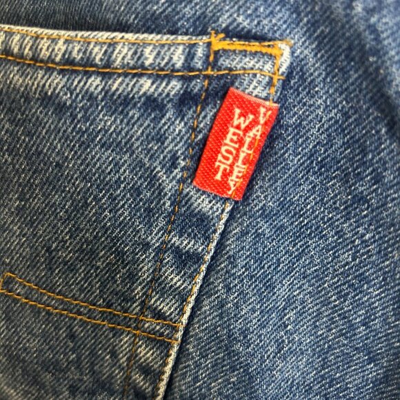 Vintage West Valley High Rise Mom Jeans‎ Sz 8 Button Fly Tapered Leg Made Italy - Picture 3 of 8